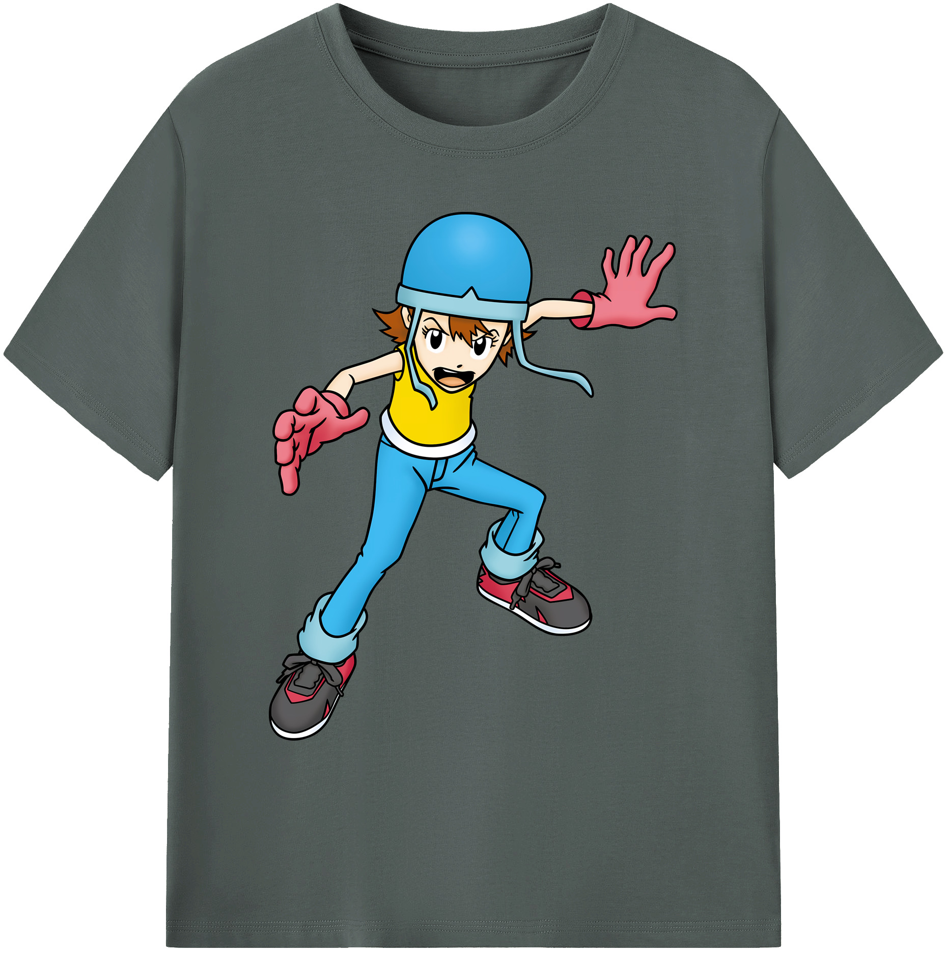 （画像用） Digimon デジタルモンスター/デジモン 綿100％ メンズ半袖Tシャツ｜肌触りやわらか＆通気性